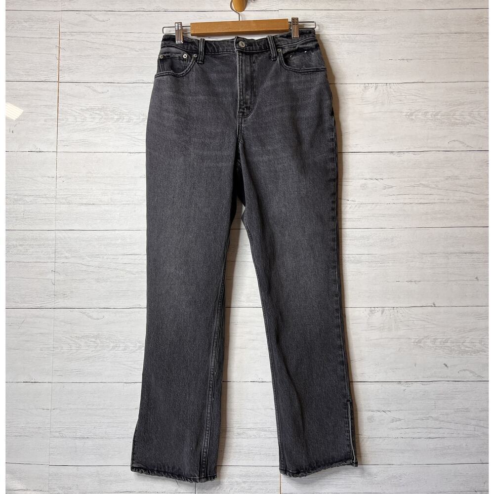 Abercrombie & Fitch Jeans Womens SZ 28/6 Black The 90's Straight Ultra High Rise